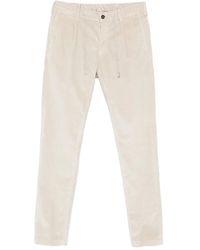 Eleventy - Drawstring Corduroy Trousers - Lyst