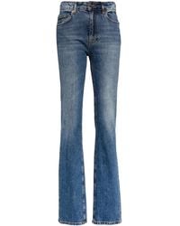 Roberto Cavalli - High-Rise Straight-Leg Jeans - Lyst