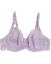 Chantelle - Embroidered Lace-Trim Bra - Lyst