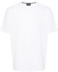 Brioni - T-shirt en coton à logo brodé - Lyst