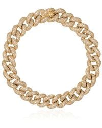 SHAY - 18kt Yellow Gold Diamond Chunky Chain Bracelet - Lyst
