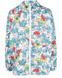 DSquared² - Smurf-Print Hooded Jacket - Lyst