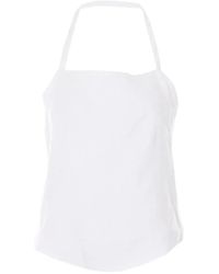 Elle - Open-Back Laces Top - Lyst