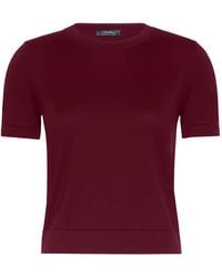 Max Mara - Short-Sleeve Crew-Neck Sweater - Lyst