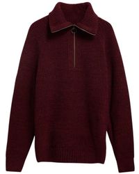 Barbour - Riggbay Wool Half-Zip Sweater - Lyst