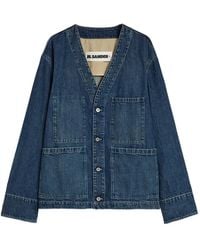 Jil Sander - Patch Pocket Cotton Shirt Jacket - Lyst