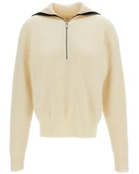 Barena - Gerippter Pullover Mit Reißverschluss - Lyst