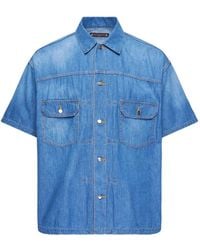 Mastermind Japan - Skull-Patch Short-Sleeve Shirt - Lyst