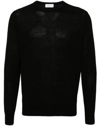Ballantyne - Fine-Knit Cotton Sweater - Lyst