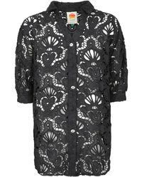 FARM Rio - Openwork-Design Button-Up Top - Lyst