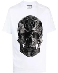Philipp Plein - T-Shirt Mit Schlangen-Print - Lyst