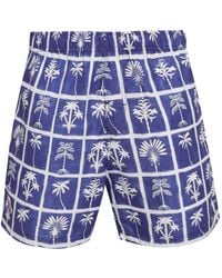 Osklen - Badeshorts Mit Baum-Print - Lyst