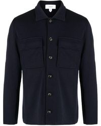 Lardini - Buttonedd Wool Shirt Jacket - Lyst
