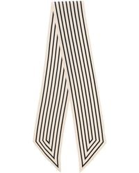 Totême - Striped Silk Ribbon Scarf - Lyst