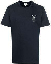 Woolrich - T-Shirt mit Logo-Print - Lyst