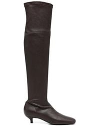 TOTEME - Bottes En Cuir Nappa - Lyst