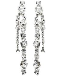 Patrizia Pepe - Crystal-Embellished Drop Earrings - Lyst