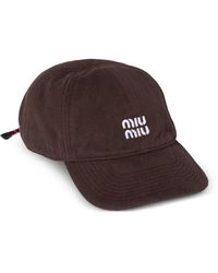 Miu Miu - Baseballkappe Im Jeans-Look - Lyst