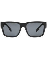 Burberry - Gafas de sol con montura cuadrada y logo - Lyst