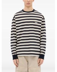 MSGM - Striped Pocket T-Shirt - Lyst