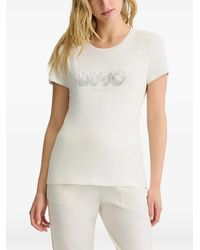 Liu Jo - Logo-Detail T-Shirt - Lyst
