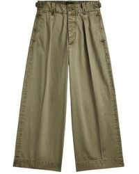 RRL - Cotton Cropped Trousers - Lyst