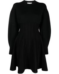 McQueen - ロングスリーブ ミニドレス - Lyst