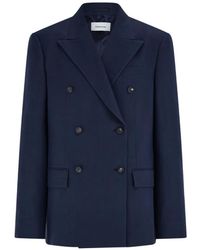 Ferragamo - Double Breasted Blazer - Lyst