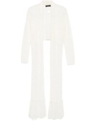 Fabiana Filippi - Fringe-Detail Open-Front Cardigan - Lyst