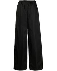 Prada High-waisted wide-leg trousers - Noir