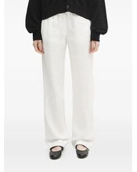 Samsøe & Samsøe - Drawstring Linen Trousers - Lyst