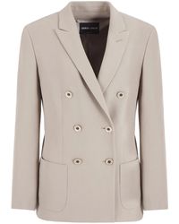Giorgio Armani - Blazer Met Dubbele Rij Knopen - Lyst