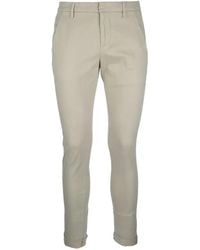 Dondup - Logo-Plaque Trousers - Lyst