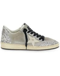 Golden Goose - Ball Star Glitter-Embellished Sneakers - Lyst
