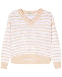 Peserico - Cotton Open-knit Jumper - Lyst