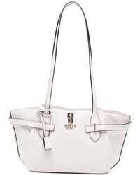 Guess - Yesba Logo-Plaque Shoulder Bag - Lyst