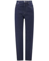 Loewe - Anagram-Embroidered Slim-Fit Jeans - Lyst