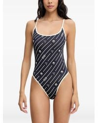Guess - Rope-Print Swimsuit - Lyst