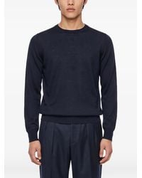 Tagliatore - Budd Crew-Neck Long-Sleeve Sweater - Lyst