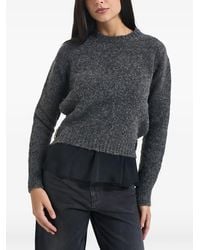 Semicouture - Pull À Effet De Superposition Et Détail De Boucle - Lyst