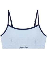 Sporty & Rich - Logo-Print Athletic Bra - Lyst