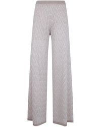 D.exterior - Zigzag-Pattern Trousers - Lyst