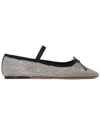 Loeffler Randall - Leonie Crystal Bow Ballet Flats - Lyst