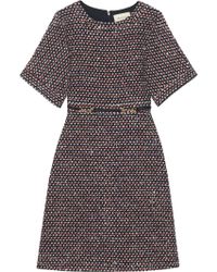 Gucci Sequin Tweed Dress - Blauw