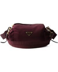 Prada - Explore Small Re-Nylon And Leather Shoulder Bag - Lyst
