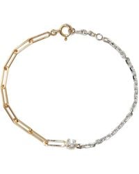 Yvonne Léon - 18Kt And Solitaire Diamond Mix Chain Bracelet - Lyst