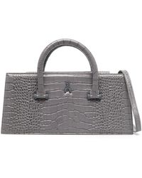Patrizia Pepe - Fly Bamby Embossed Crocodile-effect Bag - Lyst