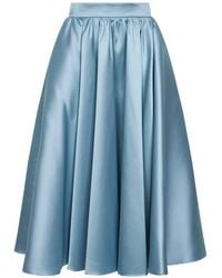 Blanca Vita - Jupe Froncée À Taille Haute - Lyst