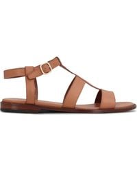 Doucal's - Leather Flat Sandals - Lyst