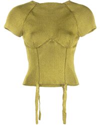 Isa Boulder - Shield Ribbed-knit Top - Lyst